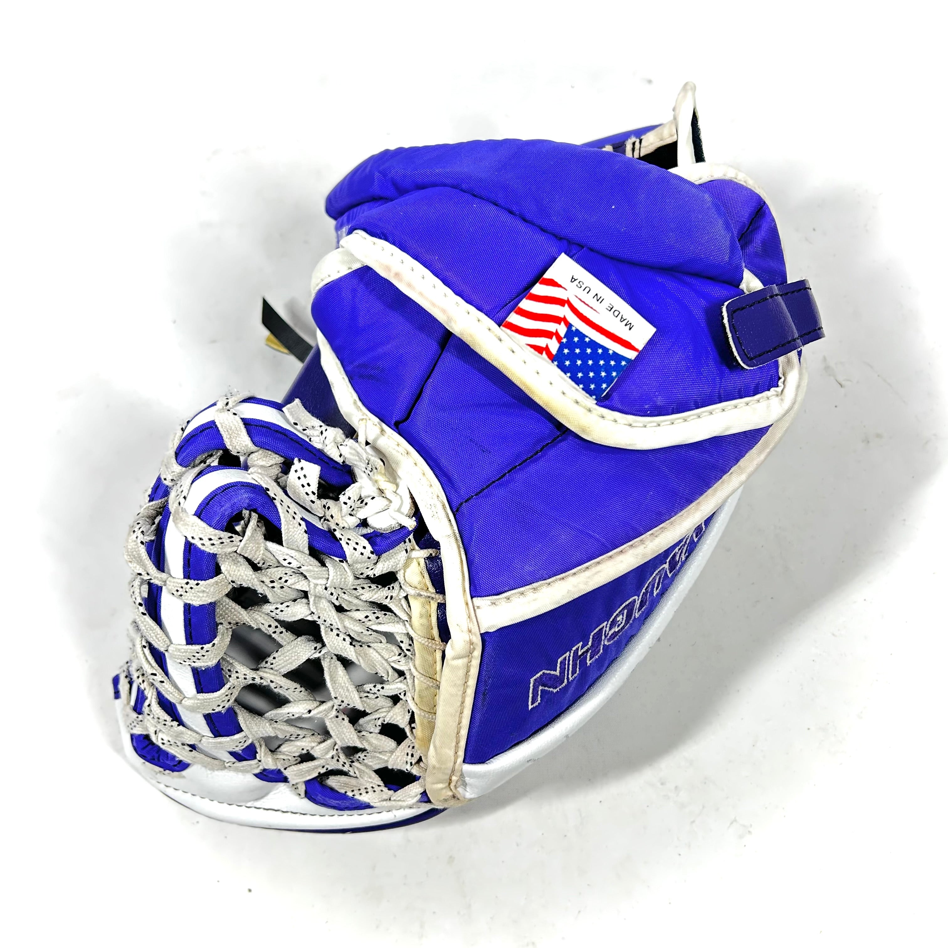Vaughn SLR2 - Gant de gardien de but Pro Stock d'occasion (violet/blanc)